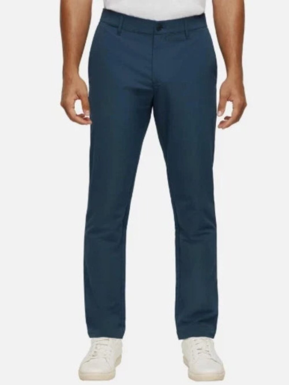 Banana Republic Pants Mens 36x32 Blue Golf Stretch Flat Front Lightweight NEW
